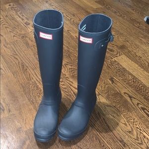 Hunter tall rain boots